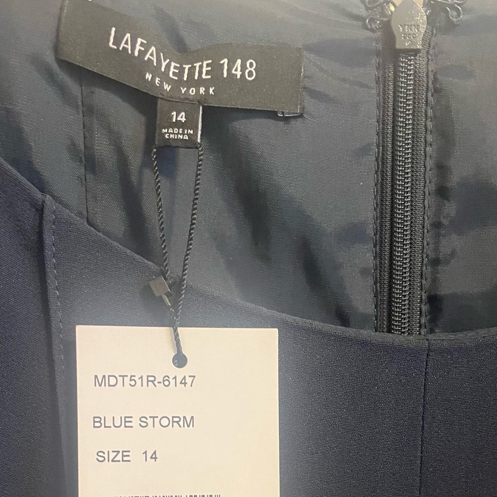 Navy Lafayette size 14 dress